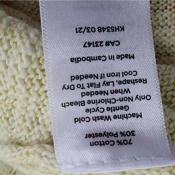 TALBOTS heathered button detail sweater size XS - Picture 7 of 7